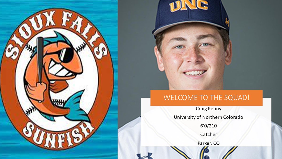 The Sioux Falls Sunfish welcome <a href="/craigger22/">Craig Kenny</a> to the family!
@CoachRDavis86 <a href="/UNC_BearsBSB/">UNC Baseball</a>