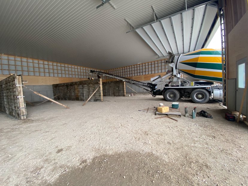 Getting some bay walls poured today