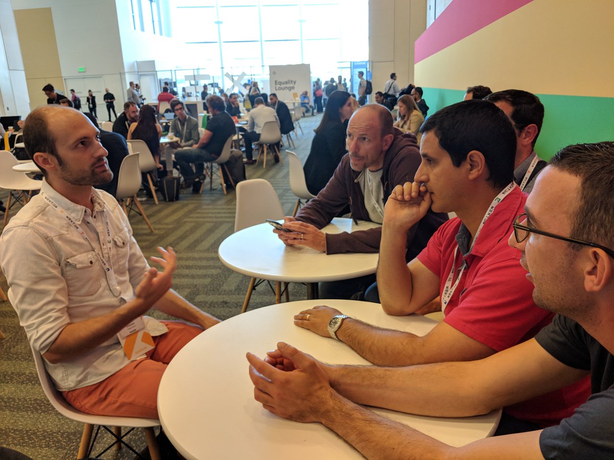 _antoine_cas's tweet photo. 3 years ago, early adopters discussion between a french Googler named @steren and a French Customer (mainly me and my friend @gblaquiere ) to discuss about the futur of Serverless on @googlecloud ! #googlenext18 https://t.co/9tdI4VTtX7