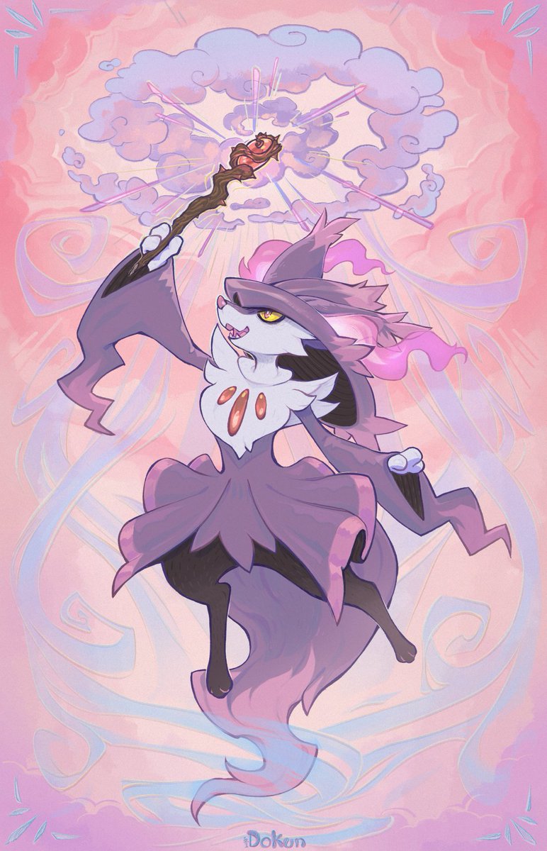 DmnkArt's tweet photo. ✨ Mismagius x Braixen #Pokemon fusion ��� https://t.co/7Md7W1vaW1