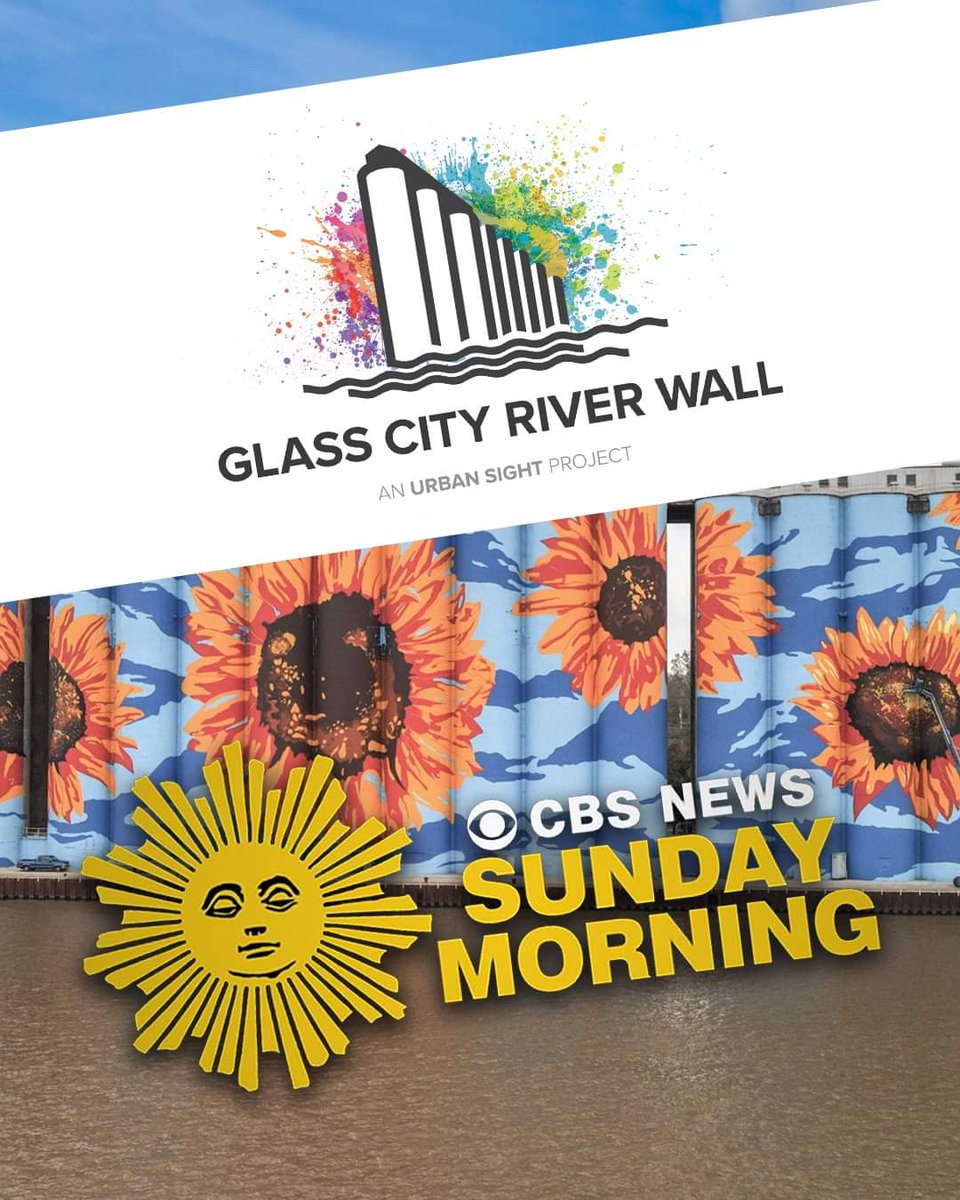 beinstrumental's tweet photo. A wonderful report featured on #CBSSundayMorning about the mammoth Toledo mural art project, the "Glass City River Wall" being created on the banks of the #MaumeeRiver. #GlassCityRiverWall #muralart #Toledo #ToledoOhio #DowntownToledo
#BeInstrumental

https://t.co/oxHpHlcsmx https://t.co/9OYBL9wl2l