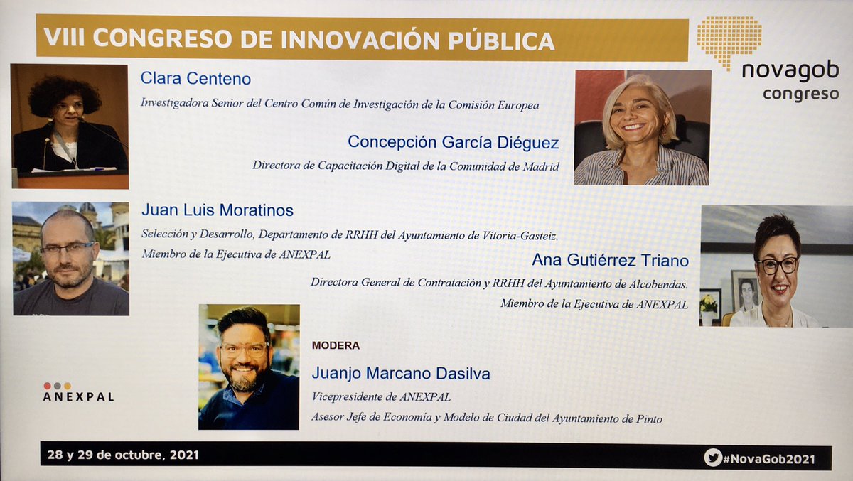 JuanjoMarcanoD's tweet photo. Todo un honor participar este jueves 28/10 VIII en Congreso de Innovación @novagob junto a grandes referentes de digitalización. Debatiremos sobre evaluación de competencias digitales y marco europeo.

https://t.co/NDQwQw1C99

#Novagob2021 @Anexpal1 
@GobAragon @EU_Commission https://t.co/kUi43HQH2m