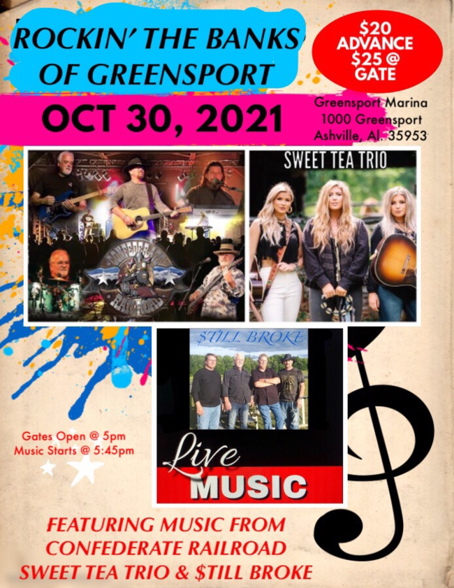 ConfederateRR's tweet photo. This weekend!  We will be Rocking The Banks at Greensport RV Park and Event Center!  Follow the link below for tickets and more information!

https://t.co/bKvb3N62Hu https://t.co/eDa1vSsaiT