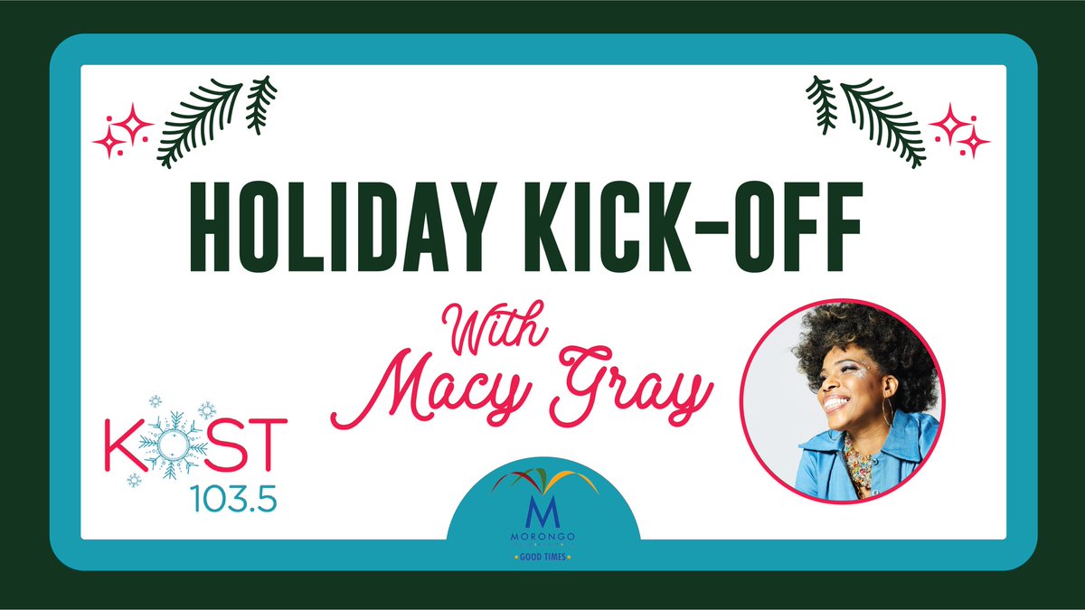 Enter now for a chance to win your way into our Holiday Kick-off Party with #MacyGray on November 6th <a href="/MorongoCasino/">Morongo Casino</a>! #KOSTHoliday 🎄🎁
kost1035.com/macy