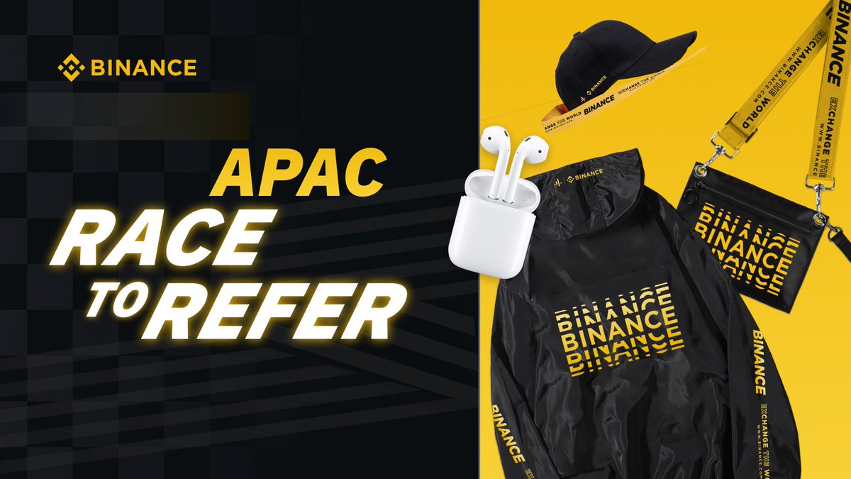 Refer friends to #Binance for a chance to win top prizes, including an Apple iPhone 13, AirPods, #BUSD and more!

➡️ binance.com/en-IN/event/re…