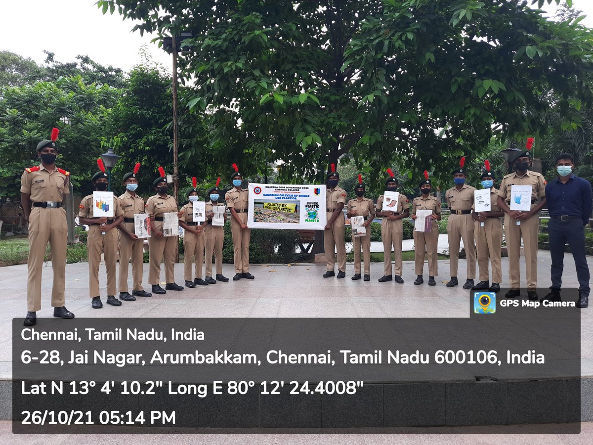 dgvnccinfantry's tweet photo. We organized an campaign on evils of single use Plastics at Jai Nagar Park, Koyembedu on 26th October 2021. We gathered the public and made them into consciousness on how the world is affected with the usage of plastics.
#CleanIndia #DGNCC #js2021 https://t.co/rMTcKnIeBL