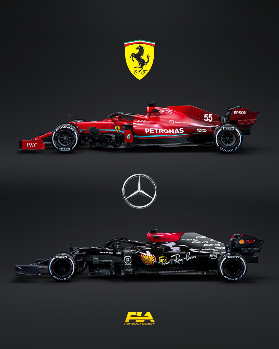 Formuladdict's tweet photo. What if teams swapped sponsors… 🤔🔀 https://t.co/NTQZOsQLj4