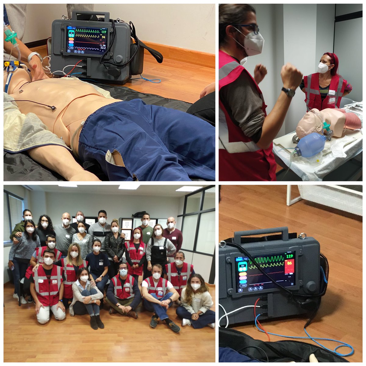 DazHerrero's tweet photo. 2 días intensos en la 2a edición de nuestro curso SVA en el #MMUEC de @TASSICA_ -@USPCEU. Cuando la docencia es una pasión, se nota, y si la implicación del alumno es excelente, sale lo mejor de todos. #especialidadMUE 
#docencia #FormacionRCP #SVAadulto https://t.co/nvhl9puzfF