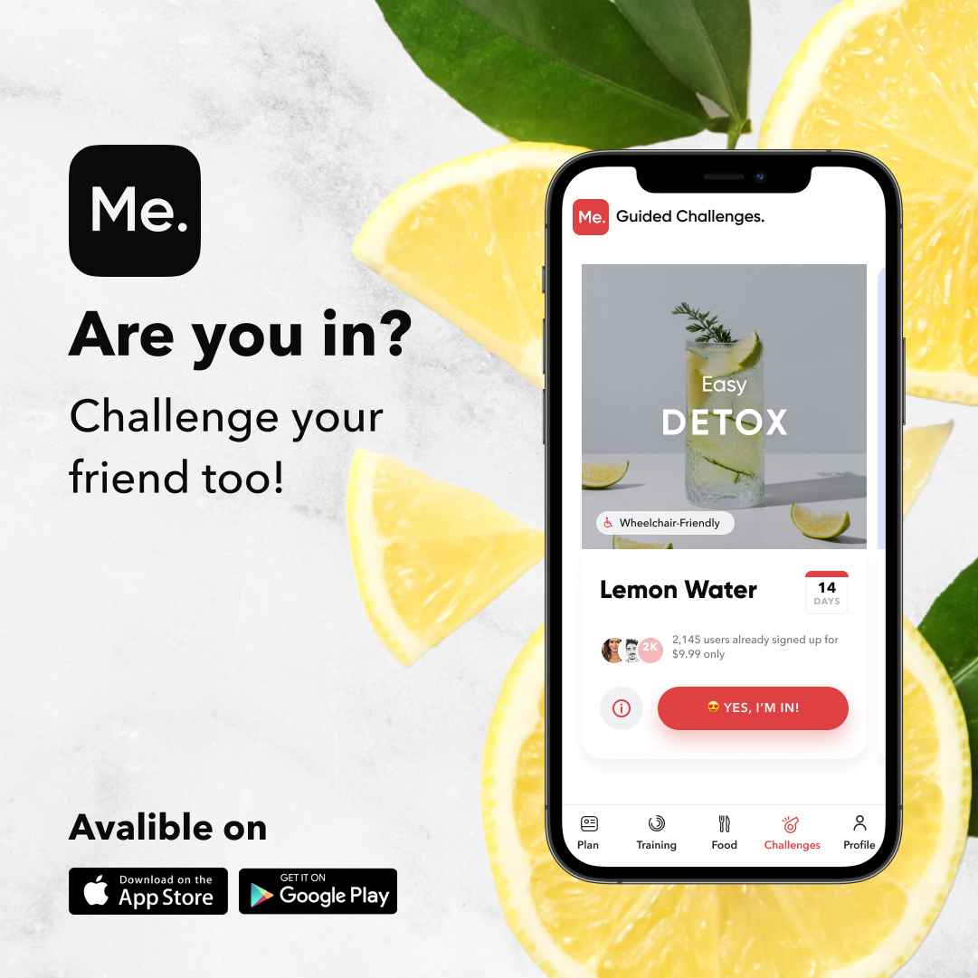 betterme's tweet photo. When life gives you lemons, grab them, squeeze ‘em good, and make cool, refreshing lemon water 🍋✊💥💦
A home-made detox drink that takes less than 5 min to make. Try it!
#bettermechallenge #weightloss #workout #workoutathome #gettingleaner #homeworkout #dietdrink #lemonrecipe https://t.co/j6Rm0PF7oF