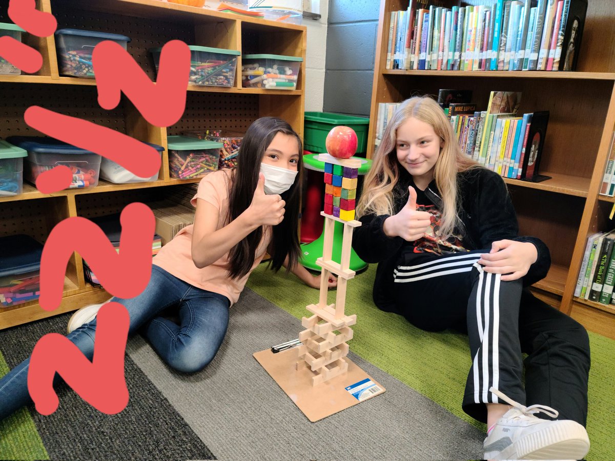 weslibrarydce's tweet photo. Apple tower challenge #STEMChallenge #WestonSTEAM https://t.co/9WeV69QQvm