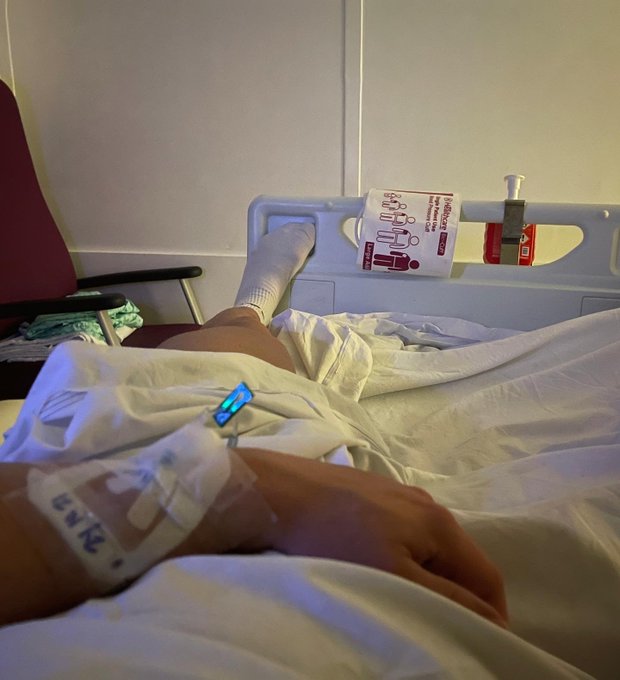 FYI, I am currently being treated in hospital for Bacterial and Viral Meningitis. I&rsquo;m being given around