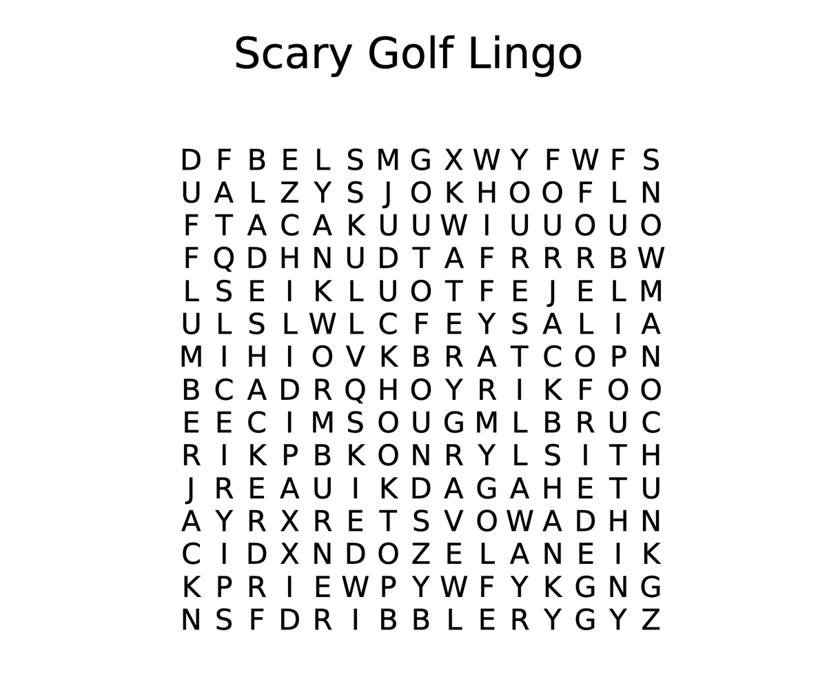 CallawayGolf's tweet photo. WARNING: The first three words you see may haunt your golf game this spooky szn ... 😱 https://t.co/24LAYUnwAs