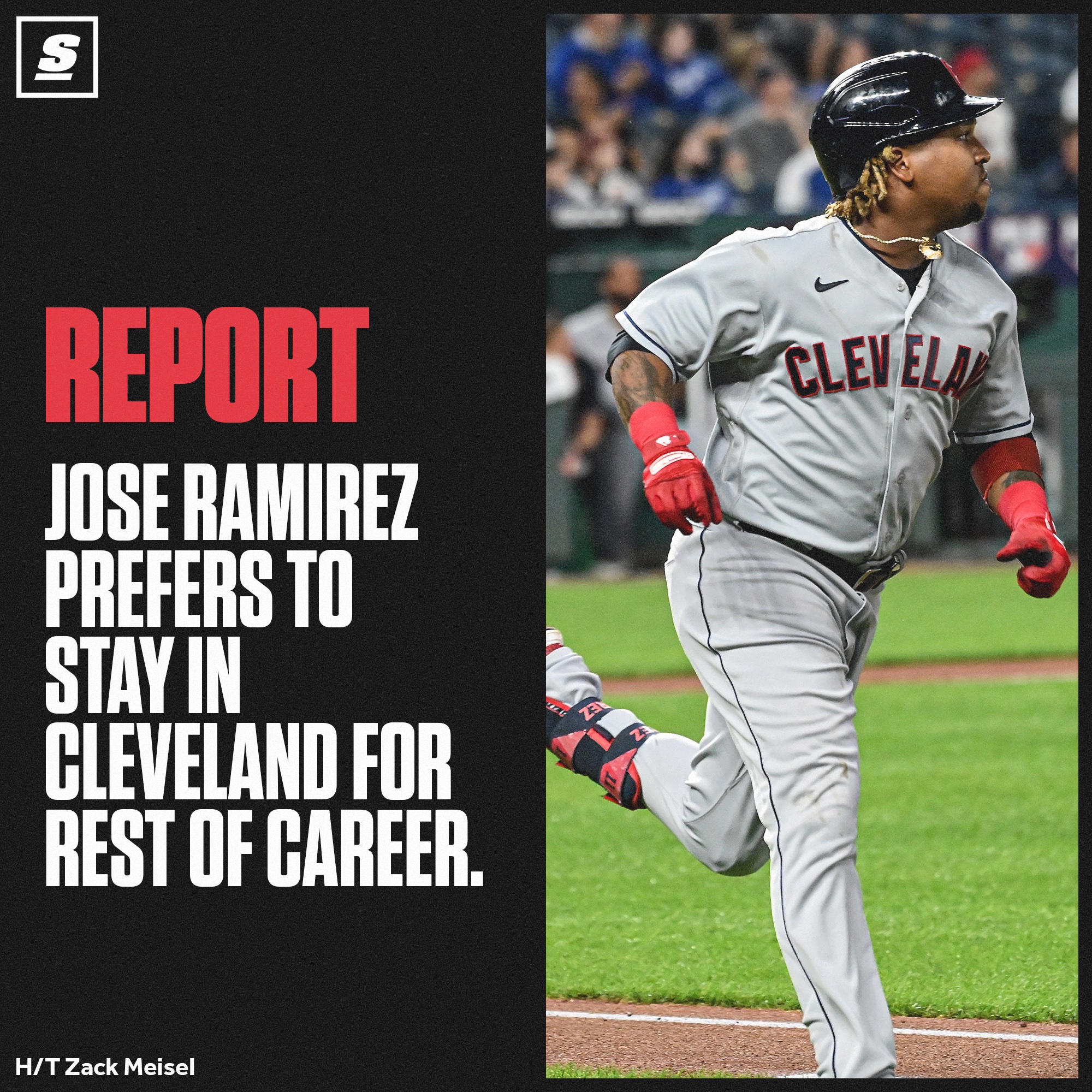 theScore on X: Jose Ramirez loves calling Cleveland home. ✊https