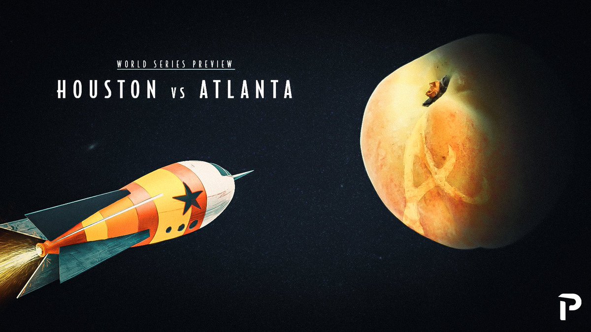 JustParaDesigns's tweet image. I feel grateful that @PitcherList, a baseball website, has become a place I can make whimsical images like this.

Your #WorldSeries preview image for @astros and @Braves. 

Read all about the series here.

pitcherlist.com/world-series-p…