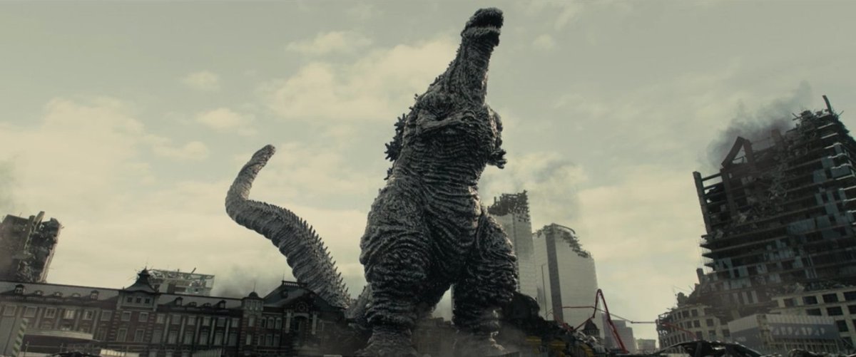 OnePerfectShot's tweet photo. SHIN GODZILLA (2016)

Cinematography by Kosuke Yamada
Visual Effects Supervised by Atsuki Sato
Directed by Hideaki Anno &amp; Shinji Higuchi
Read why this film is the scariest Godzilla story: https://t.co/CUF3jESkSs https://t.co/0DHTUhmFO1