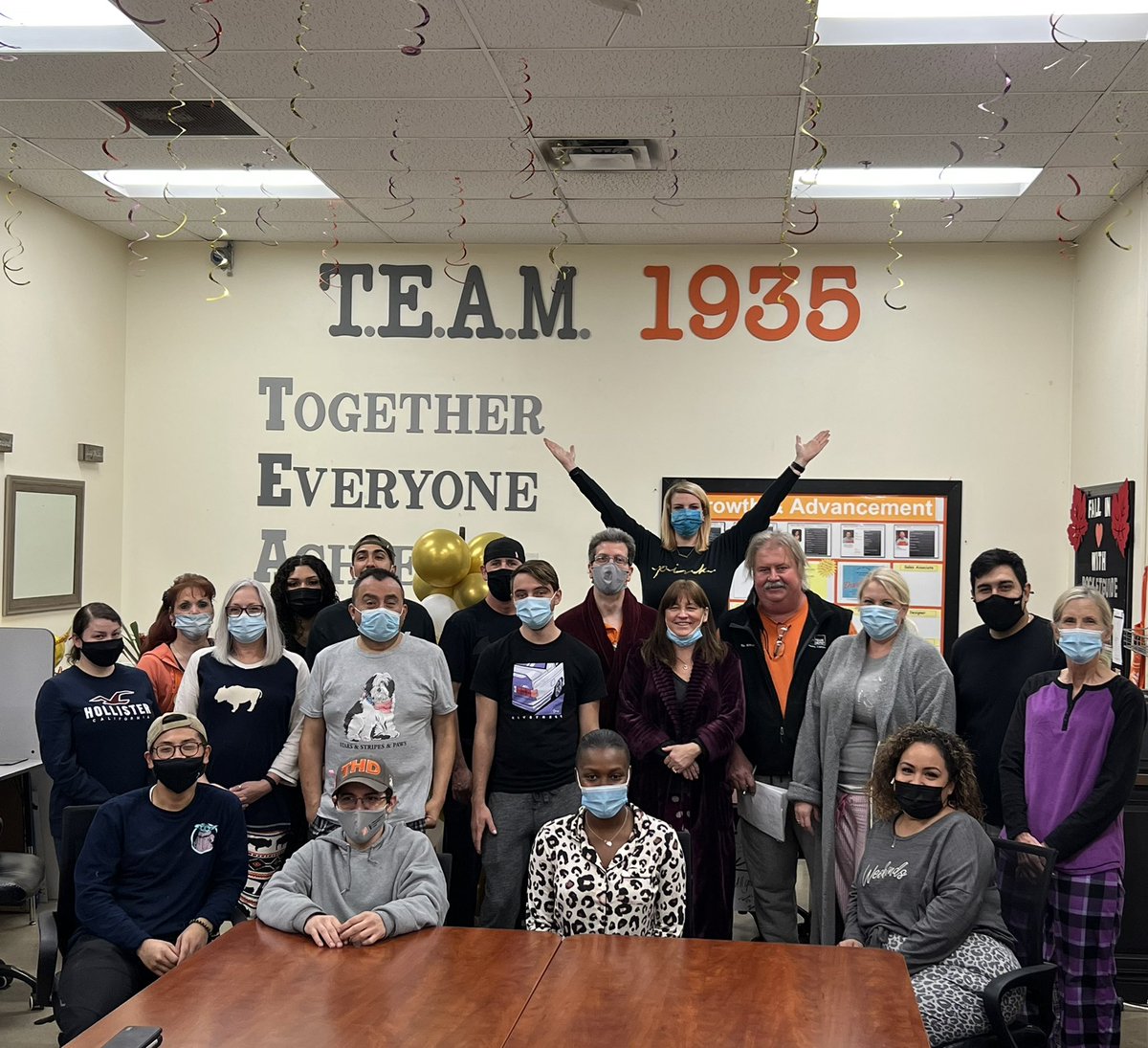 Celebrating the last week of CAM full force!!! Pajama Day at #1935!!! One Team!!!! @kathleenCHI1935 <a href="/LuisV1901THD/">Luis E Valtierra</a> <a href="/1935The/">ChiRidge1935</a> <a href="/IsmaelPerezJrHD/">Ismael Perez</a> <a href="/White2Dawn/">Dawn White</a> <a href="/OtanoThd/">Anthony Otano</a>