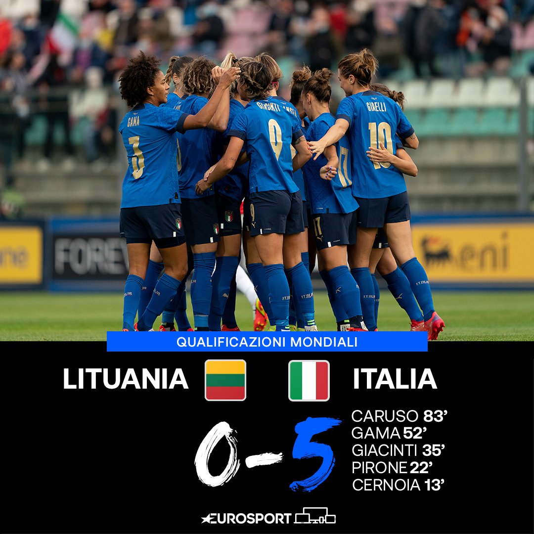 Eurosport_IT's tweet photo. Come le definiamo queste ragazze? ๐
Goleada a Vilnius, lโItalia batte la Lituania 5-0 ๐โฝ๐ฎ๐น
#FIFAWWC #LITITA #LituaniaItalia https://t.co/qXuAw0x4jh