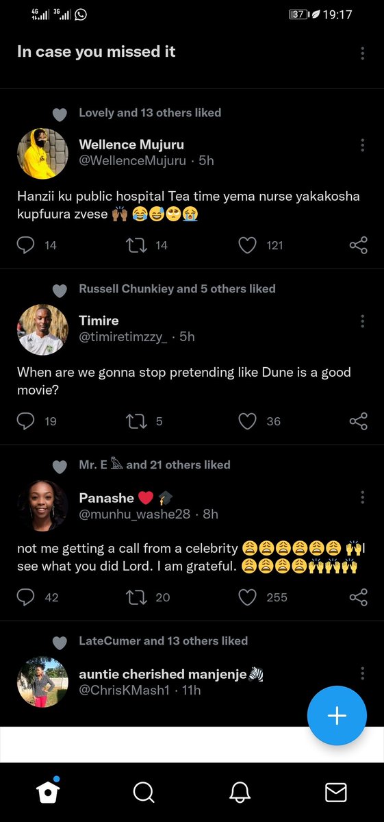 Eng_Madziva's tweet photo. #AndroidTwitter Only: Tjoo guys ever noticed this wide display on tweets tab or my phone is dead i mean🥺😭😭😭😭 is it cool or what coz iam so not feeling it
@shimmygutura @shamie_shamaine aye my sisters please confirm🤔 https://t.co/sEaOZf7sXV