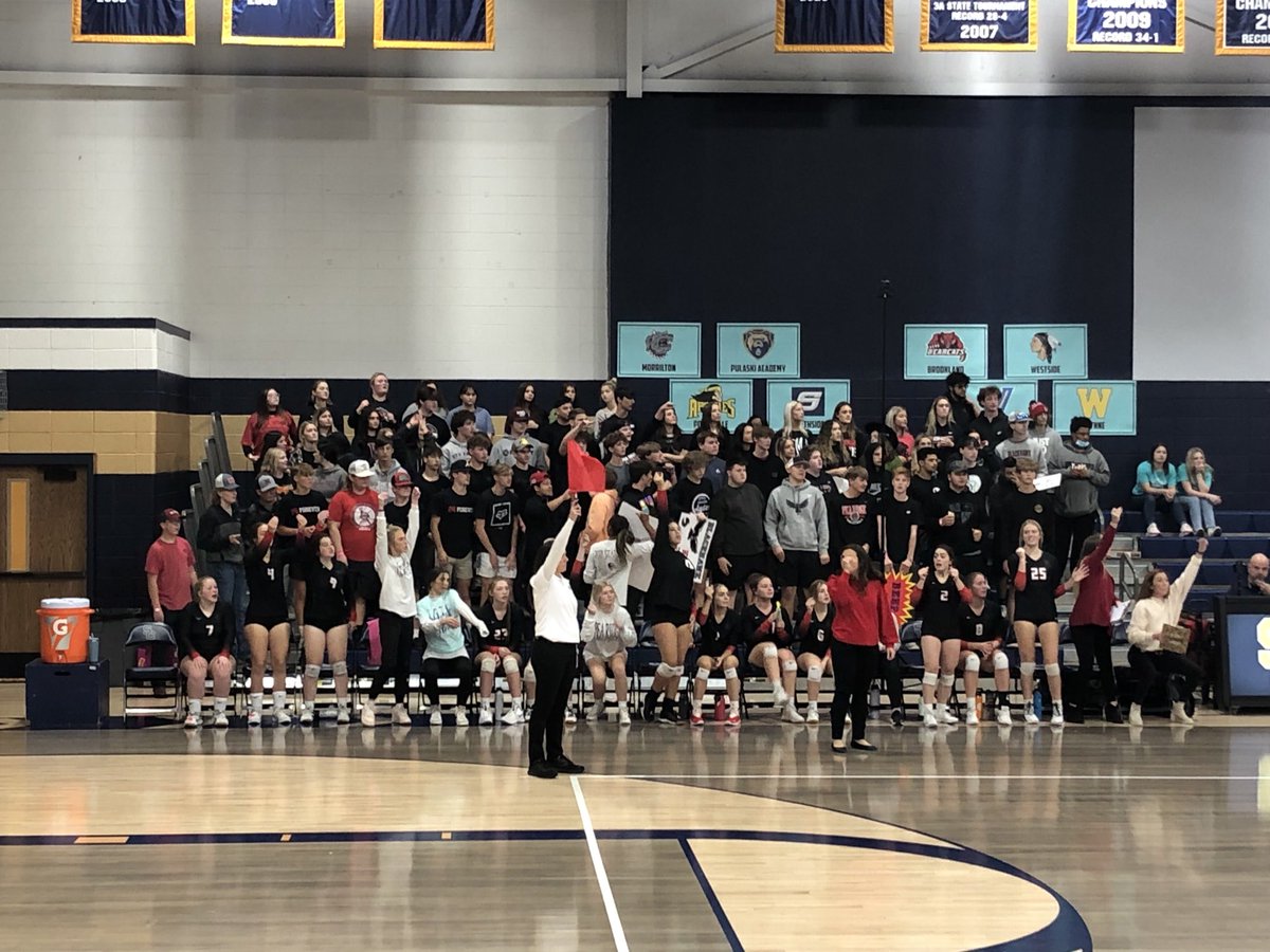 TonyTravis64's tweet photo. Hawk Nation at State Volleyball Tournament! https://t.co/5Vi7Mccuev