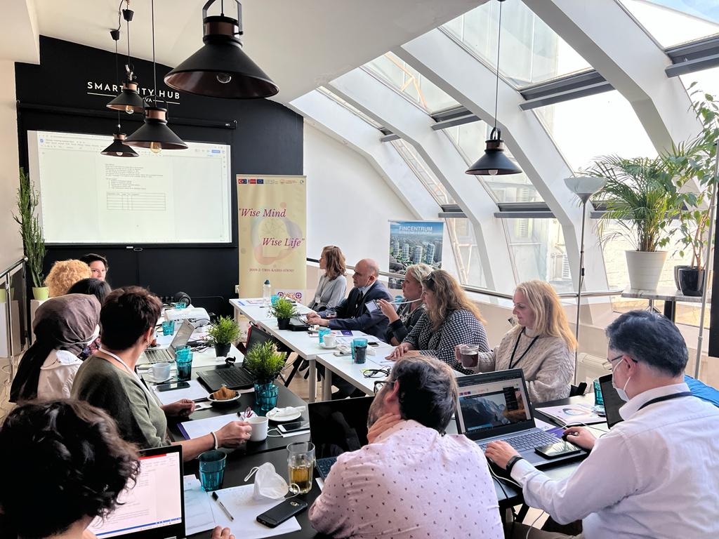 WiseMindProjec1's tweet photo. The work on the Wise Mind project is in progress! All partners met last week (21-22.10) in beautiful Bratislava for the 2nd Transnational Partners Meeting to discuss the objectives already achieved and set up the goals for the next 6 months of the project duration! Stay tuned!! https://t.co/8EDK4mF2eH