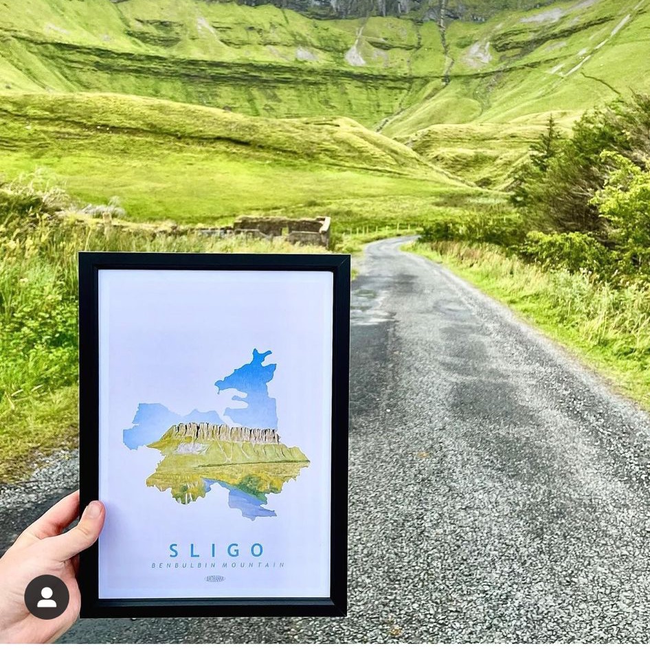 💛 GIVEAWAY 💛 We have teamed up with the very talented @DathannaPrints to giveaway these beautiful Sligo pieces! 💛👇 WIN a limited edition Irish counties Scratch Map AND 2 x A3 custom Irish landscape prints (worth over €100). RT to enter! #giveaway #FillYourHeartWithIreland