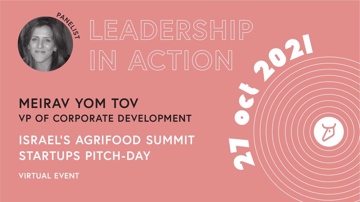 AlephFarms's tweet photo. We love sharing our story and seeing the excitement it stirs in people. Meirav Yom Tov, VP of Corporate Development at Aleph, will be representing us tomorrow at #FoodTechIL2021. Join and hear us pitch!

https://t.co/tYkUuM3S0F

#IsraelAgriFoodSummit #FoodTechIL #MeatForEarth https://t.co/xvaBQqYdFD