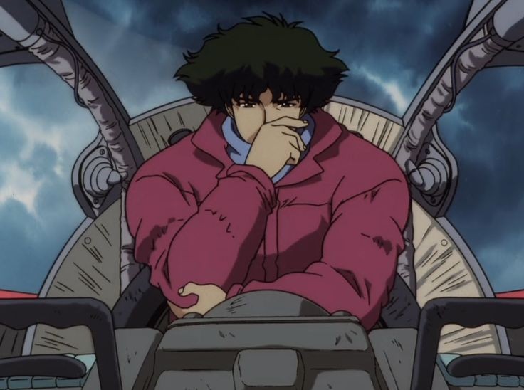 To clarify: don't let WM's fool you. spike spiegel is not a Jewish white  man, but is based on 100% Japanese actor yusaku matsuda. Spike spiegel is  an alias, kind of like