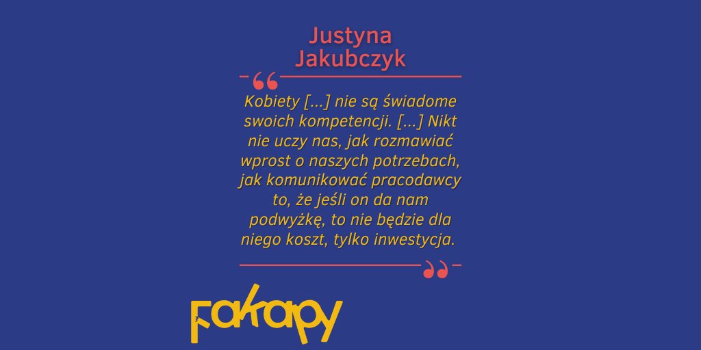 Podcast_Fakapy's tweet photo. Na wieczorny relaks poleca się najnowszy odcinek Fakapów! 😎 Rozmawiam z Justyną Jakubczyk. Jak zwykle - o fakapach, ale też o kobietach w biznesie. Sprawdźcie, co na ten temat sądzi moja gościni! 🤔

https://t.co/qKKj0hGcmL https://t.co/9q4bELXRQY