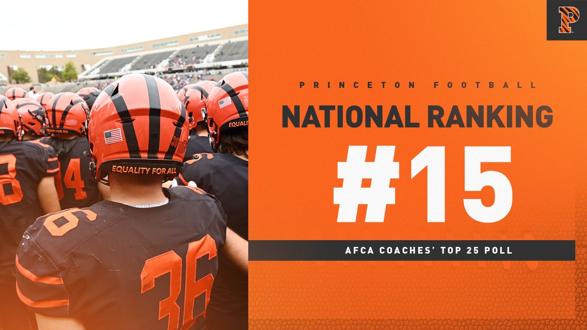 PrincetonFTBL's tweet photo. #️⃣1️⃣5️⃣ - @WeAreAFCA Coaches' Poll

#️⃣1️⃣9️⃣ - @FCS_STATS Poll

#️⃣2️⃣0️⃣ - @AthlonSports FCS Poll

National Recognition 🍊🥤❗️❗️

#NA22AUBound https://t.co/LXb911gNnj