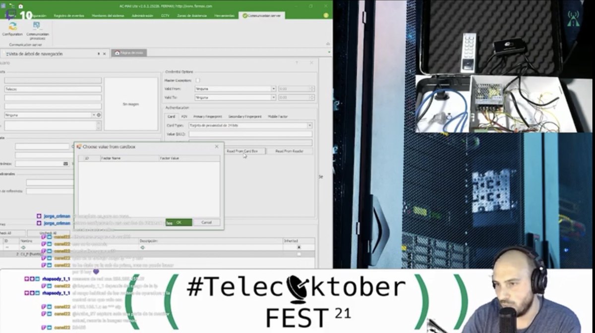 ast_josea's tweet photo. Configurando un control de accesos AC Max de @fermax_spain en #telecoktoberfest21 https://t.co/Q06MqePb6w https://t.co/a4dkpZ0Xns