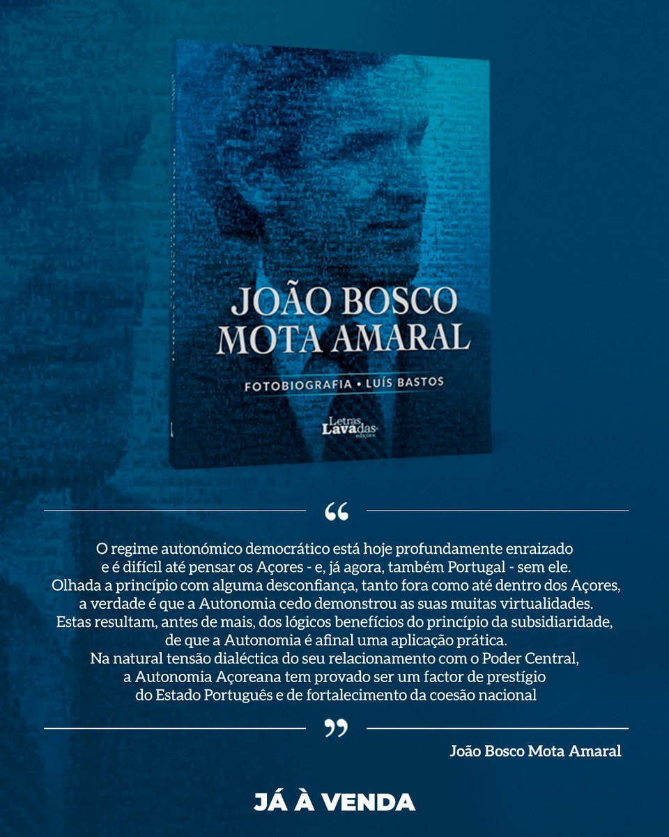 LetrasLavadas's tweet photo. 🛒 "João Bosco Mota Amaral - Fotobiografia, de Luís Bastos, encontra-se à venda na Livraria Letras Lavadas, em Ponta Delgada, e na nossa loja online.
📮✈️ Os portes são grátis para todo o território nacional. 🇵🇹 https://t.co/XcNCVQnMdo
