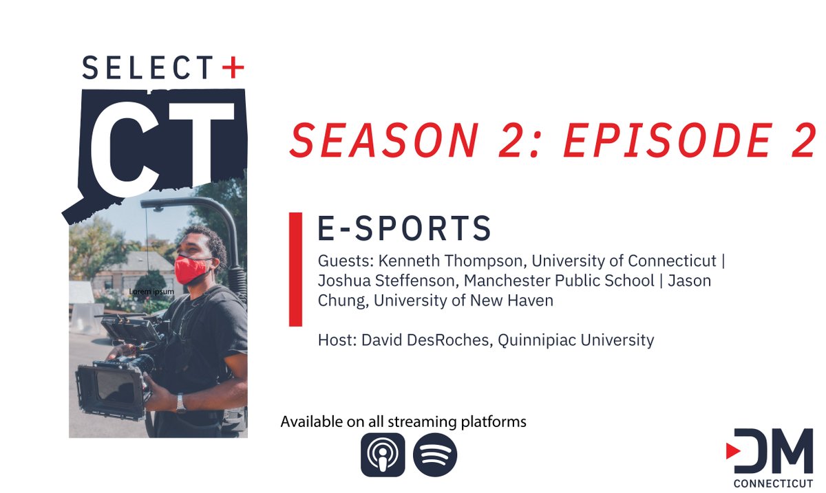 DigitalMedia_CT's tweet photo. "Select+CT" is a DMCT podcast series connecting you to Connecticut's Digital Media industry!

Have you listened to episode 2 yet? Well if you haven't, GO GO GO! Available on your favorite platform!

Episode 3 is coming this Thursday on "Entrepreneurship"🎙️

#DigitalPodcast #DMCT https://t.co/avszFJAITK