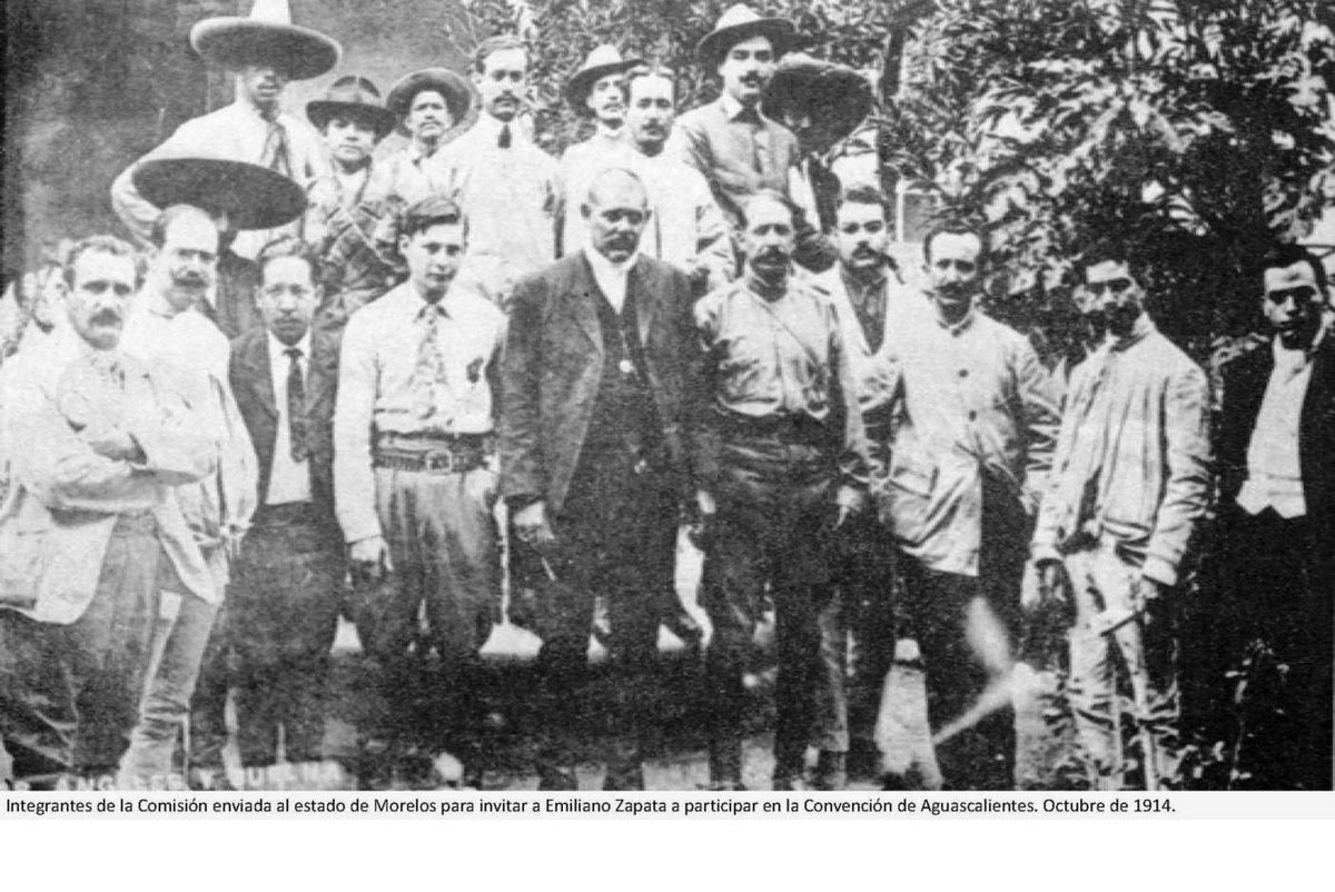 #undíacomohoy en 1914 los zapatistas se integran a la Convención de Aguascalientes.