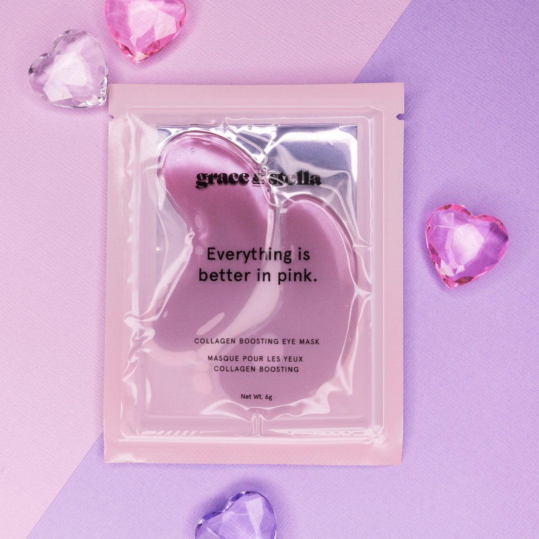 We've passed over some of the best ingredients from our gold eye masks, like Chondrus Crispus Powder, a type of seaweed rich in anti-oxidants to help protect skin from blue light exposure, and Glycerin for drawing in moisture to the deeper layers of the skin, leaving the skin hyd