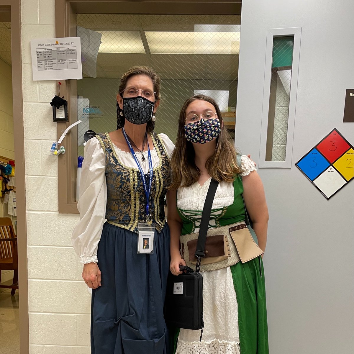 BiologyGsst's tweet photo. @NHREC_VA GSST Spirit Week Day 2: Time Travel Tuesday!  Look who I met as I traveled through my day!  #NHGSST https://t.co/M6BTju149m