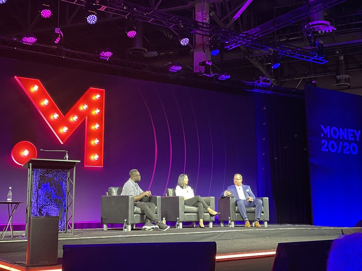 Great discussion on financial inclusion - everyone in the industry has a role to play <a href="/money2020/">Money20/20</a> #fintech <a href="/theflutterwave/">Flutterwave</a> #Money2020