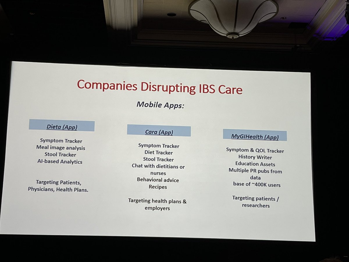 AdamEhrlichMD's tweet image. Keep an eye out for these disruptive companies as you manage patients with #FGID #BerkLecture. Thanks @umfoodoc!