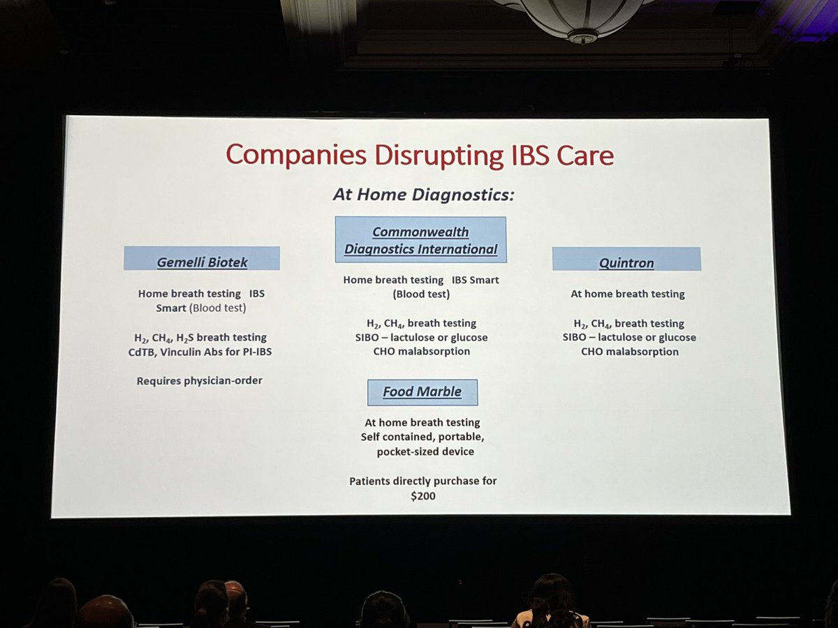 AdamEhrlichMD's tweet image. Keep an eye out for these disruptive companies as you manage patients with #FGID #BerkLecture. Thanks @umfoodoc!