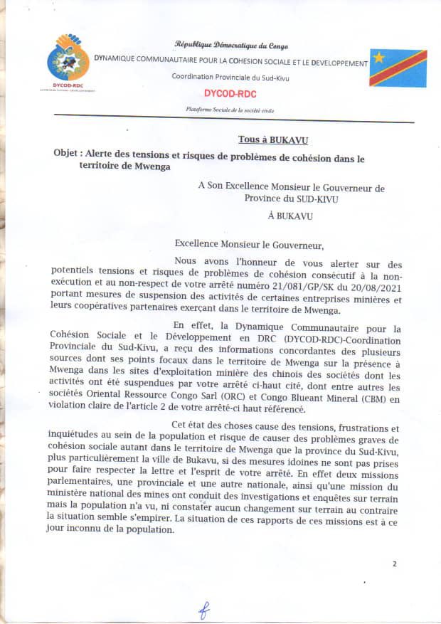 JeffMwenyemali's tweet photo. @MaishaRdc @kilongo_ishukwe @JKanyoni @FARDC_off @MinJusticeRDC @AmbCHINEenRDC @AssembleeN_RDC @senatrdc @MinInterieurRdc @CodeMinierRDC @TinaSalama2 @TheoKASI #DYCOD (cfr la lettre de @Nicolaskyala qui alerte la reprise des activités minières dans le territoire de Mwenga !! Et une organisation locale #cADIM asbl
J’ose croire @TheoKASI dira encore l’intox @JKanyoni @CongoMines @EngundaAlain @Mines_RDC @HenryMayala @wembi_steve https://t.co/wVwtbfxHJ0