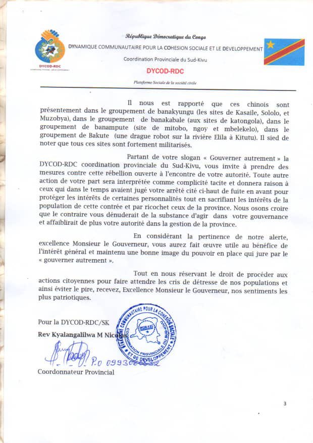 JeffMwenyemali's tweet photo. @MaishaRdc @kilongo_ishukwe @JKanyoni @FARDC_off @MinJusticeRDC @AmbCHINEenRDC @AssembleeN_RDC @senatrdc @MinInterieurRdc @CodeMinierRDC @TinaSalama2 @TheoKASI #DYCOD (cfr la lettre de @Nicolaskyala qui alerte la reprise des activités minières dans le territoire de Mwenga !! Et une organisation locale #cADIM asbl
J’ose croire @TheoKASI dira encore l’intox @JKanyoni @CongoMines @EngundaAlain @Mines_RDC @HenryMayala @wembi_steve https://t.co/wVwtbfxHJ0