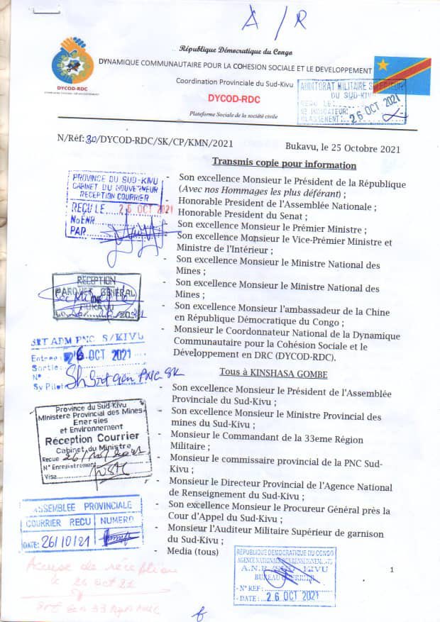 JeffMwenyemali's tweet photo. @MaishaRdc @kilongo_ishukwe @JKanyoni @FARDC_off @MinJusticeRDC @AmbCHINEenRDC @AssembleeN_RDC @senatrdc @MinInterieurRdc @CodeMinierRDC @TinaSalama2 @TheoKASI #DYCOD (cfr la lettre de @Nicolaskyala qui alerte la reprise des activités minières dans le territoire de Mwenga !! Et une organisation locale #cADIM asbl
J’ose croire @TheoKASI dira encore l’intox @JKanyoni @CongoMines @EngundaAlain @Mines_RDC @HenryMayala @wembi_steve https://t.co/wVwtbfxHJ0