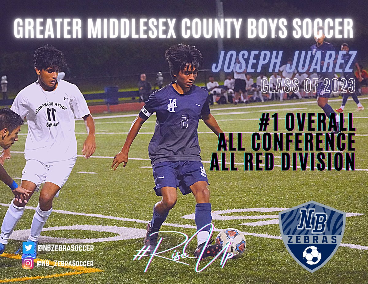 Congratulations to @NBHSZebras @NBZebraSoccer players on their @TheGMCsoccer post-season honors Jr. Capt. Joseph Juarez ('23) - #1 Overall All-Conference & Red Division Team Isaac Chavez ('23) - All Red Division Team #RiseUp #ZebraNation #ALLIN4NB