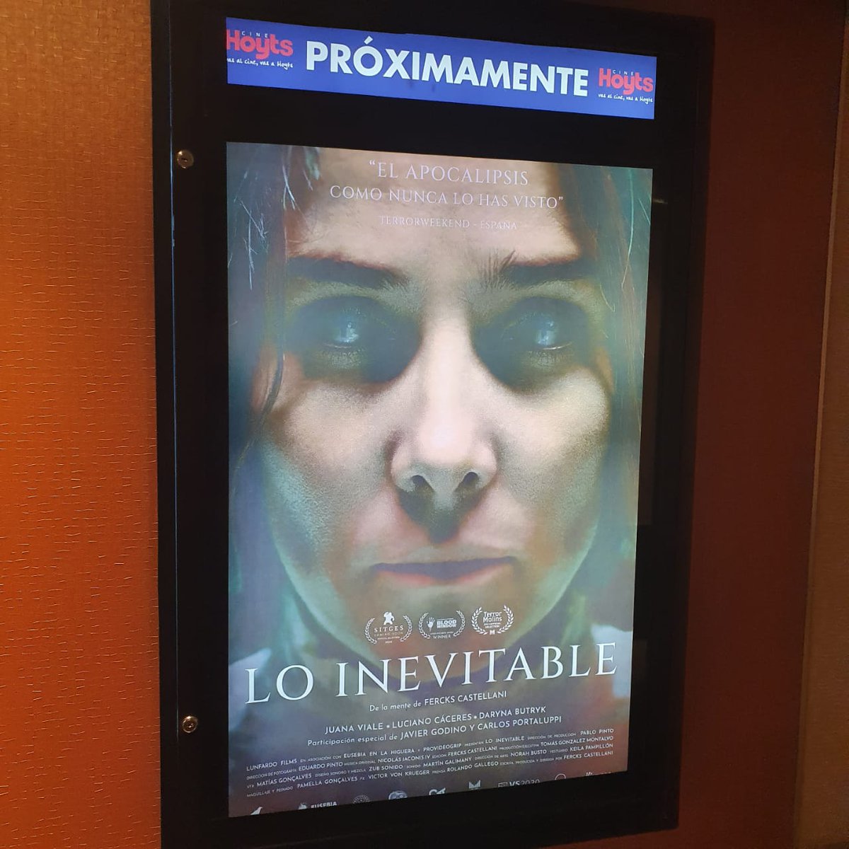 mikipas's tweet photo. ¿Quieres ver Lo inevitable? Opciones:
1⃣ Vas al cine en Argentina 
2⃣ Vas al @terrormolins y la ves junto con THE SPINE OF NIGHT
Una familia bajo influencia de profecías apocalípticas se refugia en una antigua casa de campo las últimas horas antes del anunciado Juicio final. https://t.co/UTMrMWMimh