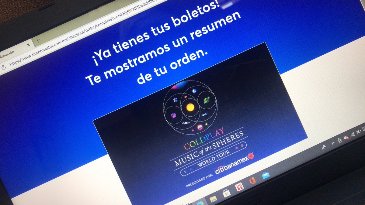 IsaLuevanos's tweet photo. Se logró!!! 
#coldplay #Monterrey #MusicOfTheSpheres https://t.co/FWwogz7NCZ
