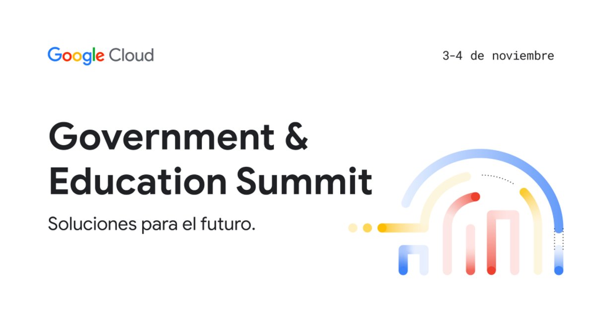 EdvolutionEs's tweet image. Únete a #GoogleCloud junto a #edvolution para el Government &amp;amp; Education Summit a partir del 3 de noviembre. #GoogleGovEduSummit
Regístrate en  → tinyurl.com/yh7kjao9