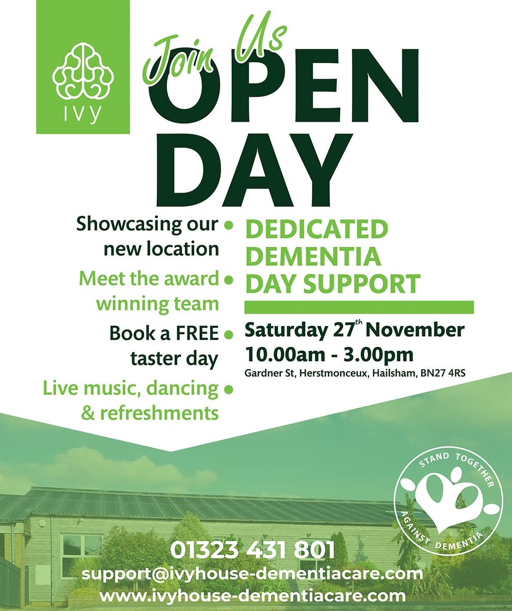 Janevsdementia's tweet photo. We warmly invite you, the community, to join us at this celebration event. Ivy is expanding to support more communities, ample parking😊and community cafe with tranquil surroundings-bliss!
The next chapter begins 🙏 thank you for all your ongoing support over the 11 years 💚💚 https://t.co/Jyyb2ZI7oN