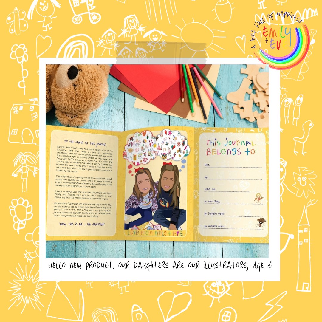 itsemilyandeve's tweet photo. The big reveal, our new expressive journal for children is available for presale 🥰. #womaninbizhour #htlmphour #irishgiftguide #vipmagazine https://t.co/1cKOm7QA5z