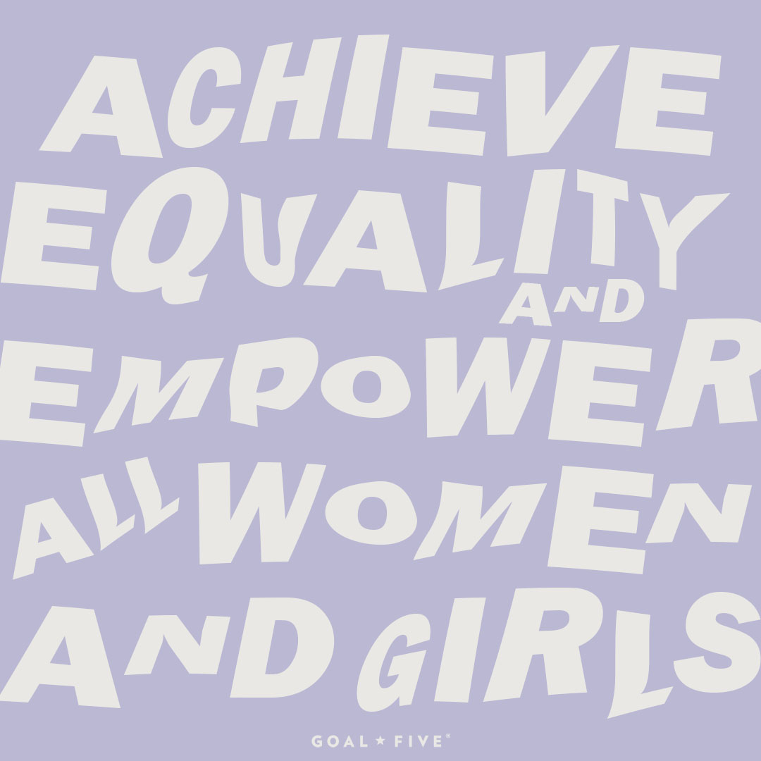 GoalFiveApparel's tweet photo. Did you know that our name was inspired by United Nations Sustainable Development Goal 5?
โAchieve equality and empower all women and girls.โ
#GoalFive #Equality #GirlPower https://t.co/FWC7Uubt7J