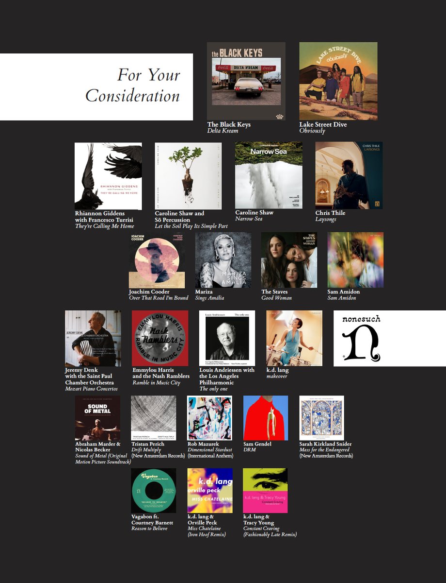 For Your Consideration. 

#GRAMMYs