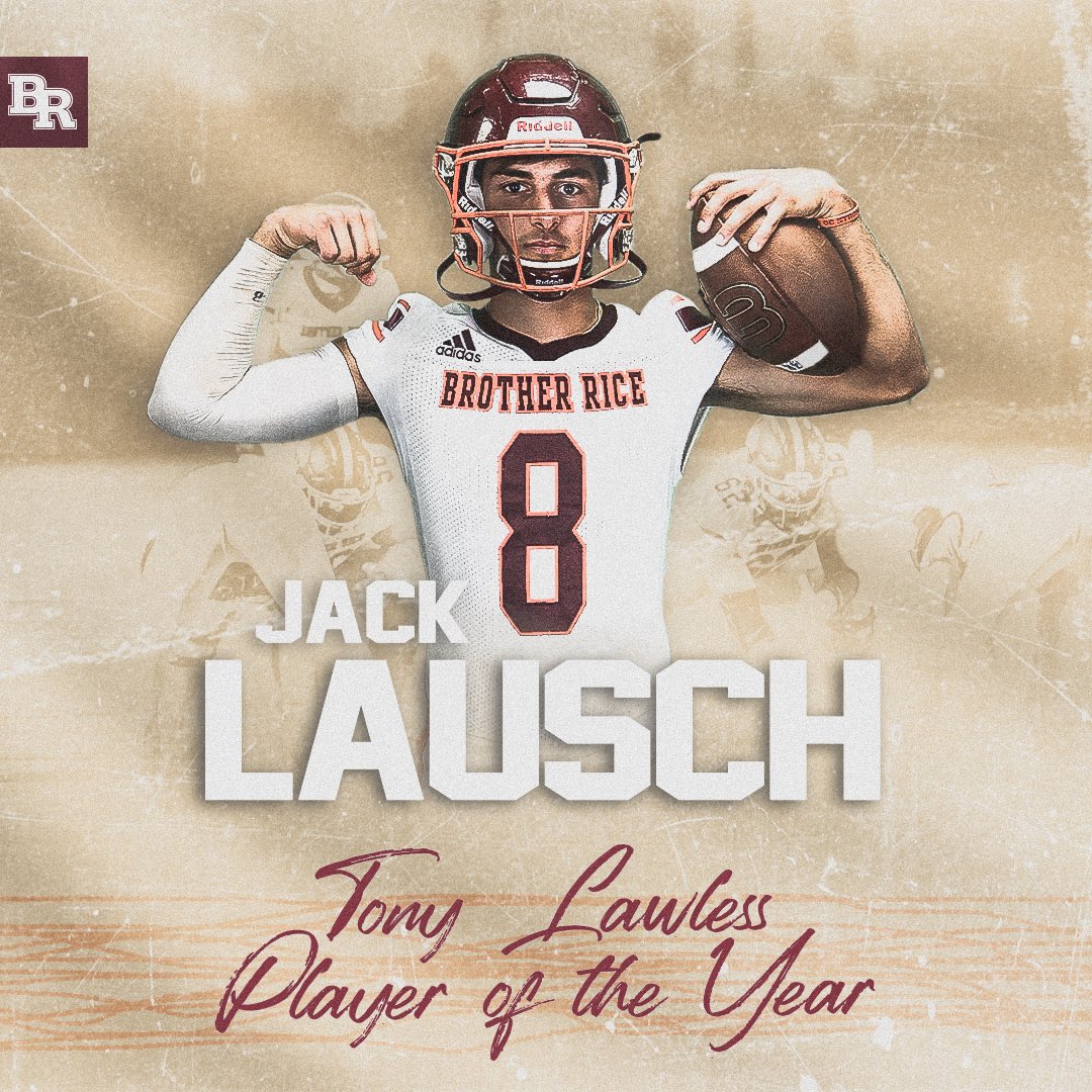 BrotherRiceFB's tweet photo. Congratulations to the 7 members of the 2021 CCL/ESSCC Blue Division All-Conference Team. @jack_lausch was also named the Tony Lawless Player of the Year. 
#LEO #TEAM 
#WeAreBR #BeExceptional 

@Wordlaw_II @Zak73899714 @CarterMcalilly @AaronVaughnJr2 @henryboyer17 @KharyShaw https://t.co/TbTGFTOUDp